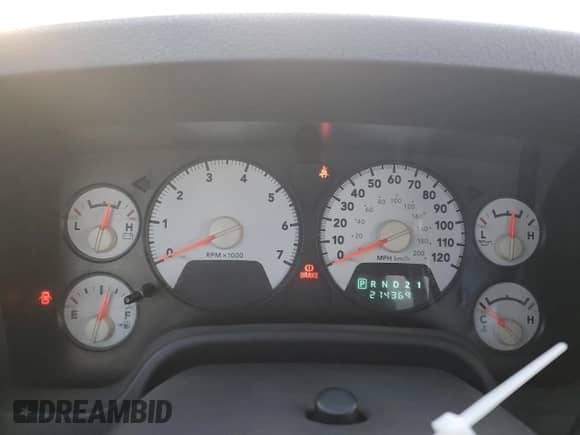 2006 Dodge 1500 SLT z VIN 1D7HA16N76J157509, wystawiony jako Copart lot #44465935 z przebiegiem 214 369 mil mil oraz Szkoda całkowita • Salvage title. Historia ofert i sprzedaży dostępna na DreamBid. Obrazek 9.