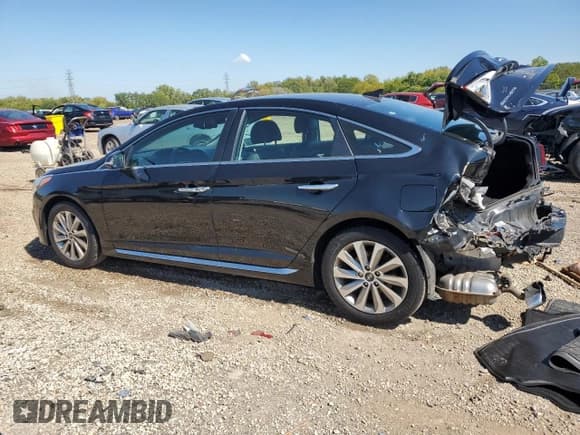 ✅ 2017 Hyundai Sonata Limited • VIN: 5NPE34AFXHH561733 • Лот: 80655555. Опубликован ранее на Copart с пробегом 147 456 миль. Бесплатный доступ к архиву аукционных продаж из США и подробный отчёт об истории автомобиля на DreamBid. Изображение 2.