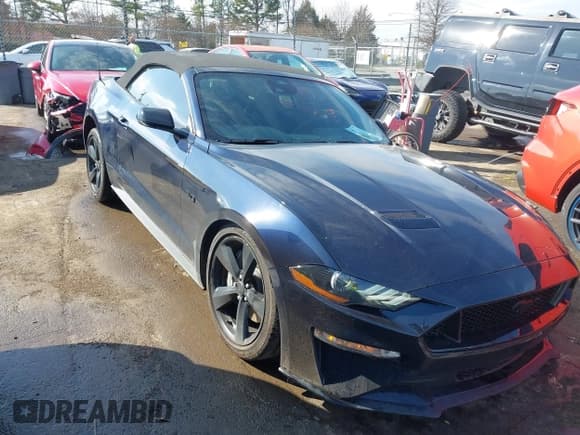 ✅ 2021 Ford Mustang GT Premium • VIN: 1FATP8FF9M5140467 • Lot: 41473003. Listed on IAAI with 17,418 mi. Free auction sales archive from the USA and detailed vehicle history report at DreamBid. Image 1.