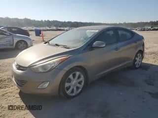2013 Hyundai Elantra Limited with VIN 5NPDH4AE8DH231748, listed as a Copart auction lot 80851555 with 91,130 mi miles and Salvage title. Bid and sale history available at DreamBid. Image 1.