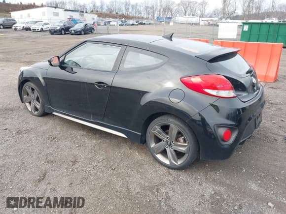 ✅ 2014 Hyundai Veloster Turbo • VIN: KMHTC6AE3EU182516 • Lot: 43800972. Listed on IAAI with 154,171 mi. Free auction sales archive from the USA and detailed vehicle history report at DreamBid. Image 3.