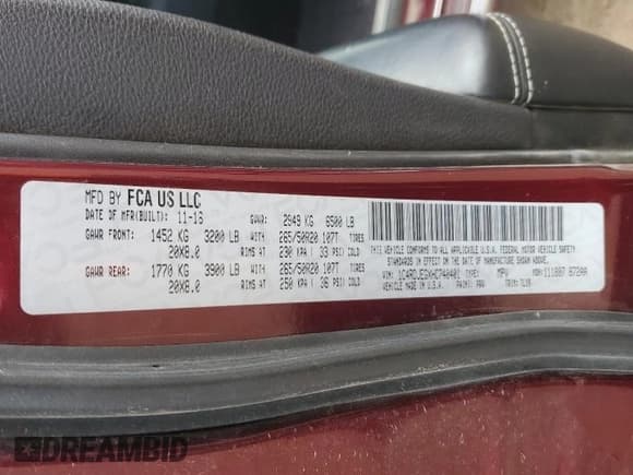 ✅ 2017 Dodge Durango Citadel Anodized Platinum • VIN: 1C4RDJEGXHC740401 • Лот: 82375605. Опубликован ранее на Copart с пробегом 137 058 миль. Бесплатный доступ к архиву аукционных продаж из США и подробный отчёт об истории автомобиля на DreamBid. Изображение 13.