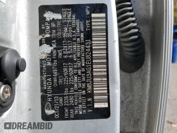 2014 Hyundai Tucson SE z VIN KM8JU3AG1EU824431, wystawiony jako Copart lot #82543985 z przebiegiem 124 792 mil mil oraz Czysty tytuł • Clean title. Historia ofert i sprzedaży dostępna na DreamBid. Obrazek 13.