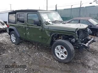 ✅ 2021 Jeep Wrangler Unlimited Sport S • VIN: 1C4HJXDG1MW836029 • Лот: 41811840. Опубликован ранее на IAAI с пробегом 34 992 миль. Бесплатный доступ к архиву аукционных продаж из США и подробный отчёт об истории автомобиля на DreamBid. Изображение 1.