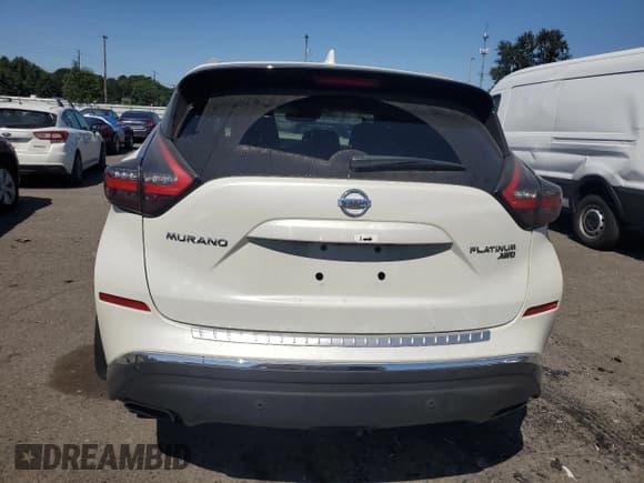 ✅ 2022 Nissan Murano Platinum • VIN: 5N1AZ2DS7NC111468 • Lot: 64511225. Wystawiony na Copart z przebiegiem 28 894 mil. Bezpłatny archiwum sprzedaży aukcyjnych z USA i szczegółowy raport historii pojazdu na DreamBid. Zdjęcie 6.