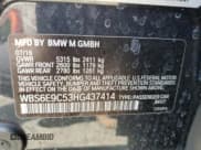 ✅ 2017 BMW M6 • VIN: WBS6E9C53HG437414 • Lot: 61141685. Listed on Copart with 89,893 mi. Free auction sales archive from the USA and detailed vehicle history report at DreamBid. Image 12.