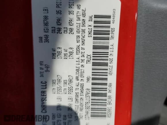 ✅ 2008 Dodge 1500 SLT • VIN: 1D7HA18278J137010 • Лот: 75252464. Опубликован ранее на Copart с пробегом 158 718 миль. Бесплатный доступ к архиву аукционных продаж из США и подробный отчёт об истории автомобиля на DreamBid. Изображение 12.