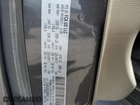 ✅ 2020 Dodge Grand Caravan SXT • VIN: 2C4RDGCG6LR228351 • Лот: 64020495. Опубликован ранее на Copart с пробегом 48 141 миль. Бесплатный доступ к архиву аукционных продаж из США и подробный отчёт об истории автомобиля на DreamBid. Изображение 13.