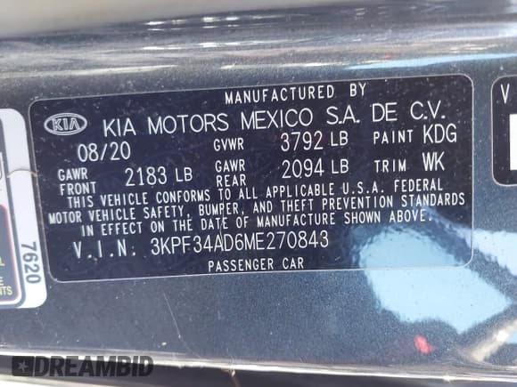 ✅ 2021 Kia Forte GT-Line • VIN: 3KPF34AD6ME270843 • Lot: 43407283. Wystawiony na IAAI z przebiegiem 39 223 mil. Bezpłatny archiwum sprzedaży aukcyjnych z USA i szczegółowy raport historii pojazdu na DreamBid. Zdjęcie 9.