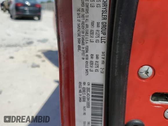 ✅ 2010 Dodge Challenger SE • VIN: 2B3CJ4DV3AH189958 • Lot: 74422104. Wystawiony na Copart z przebiegiem 152 088 mil. Bezpłatny archiwum sprzedaży aukcyjnych z USA i szczegółowy raport historii pojazdu na DreamBid. Zdjęcie 14.