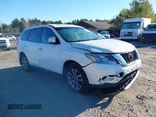 ✅ 2014 Nissan Pathfinder SL • VIN: 5N1AR2MM9EC681716 • Lot: 43424219. Listed on IAAI with 134,897 mi. Free auction sales archive from the USA and detailed vehicle history report at DreamBid. Image 1.