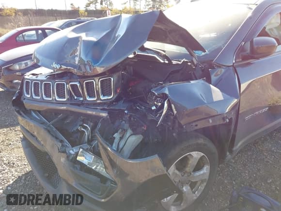 ✅ 2021 Jeep Compass Latitude • VIN: 3C4NJDBB8MT537958 • Lot: 40705924. Listed on IAAI with 73,319 mi. Free auction sales archive from the USA and detailed vehicle history report at DreamBid. Image 19.