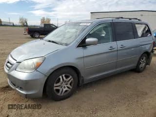 ✅ 2007 Honda Odyssey EX-L • VIN: 5FNRL38747B017459 • Lot: 85887845. Listed on Copart with 252,708 mi. Free auction sales archive from the USA and detailed vehicle history report at DreamBid. Image 1.