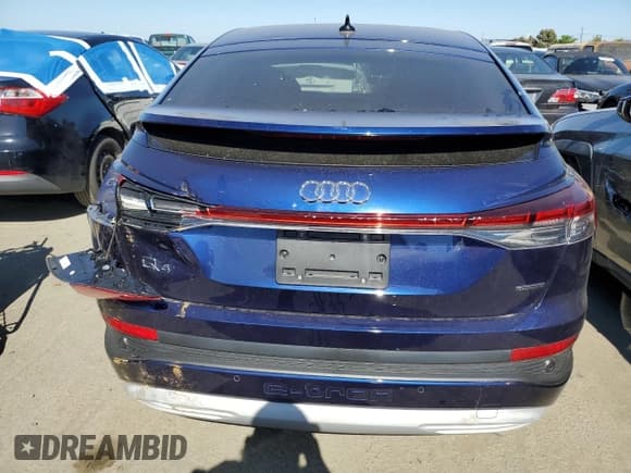 ✅ 2022 Audi Q4 e-tron • VIN: WA112BFZ6NP052340 • Lot: 55301554. Listed on Copart with Not provided. Free auction sales archive from the USA and detailed vehicle history report at DreamBid. Image 6.