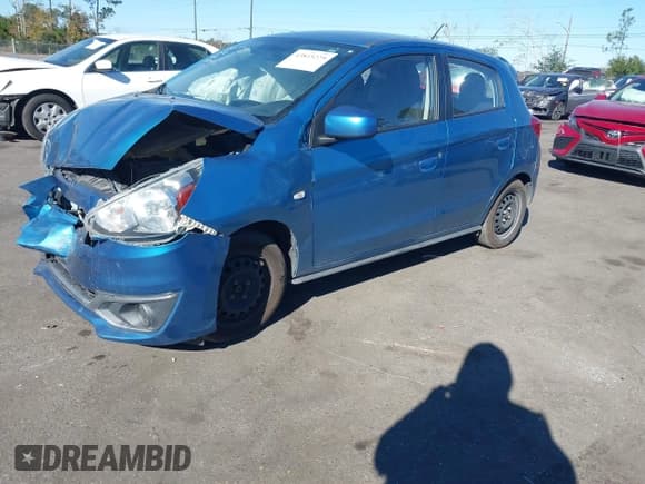 ✅ 2017 Mitsubishi Mirage ES • VIN: ML32A3HJ8HH017584 • Lot: 43815225. Listed on IAAI with 102,626 mi. Free auction sales archive from the USA and detailed vehicle history report at DreamBid. Image 2.