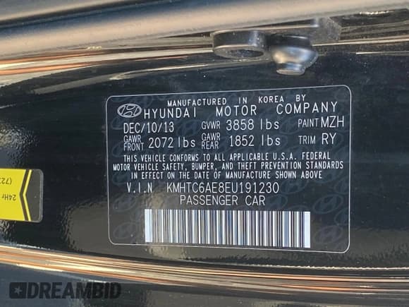 ✅ 2014 Hyundai Veloster Turbo • VIN: KMHTC6AE8EU191230 • Лот: 51807665. Опубликован ранее на Copart с пробегом 108 617 миль. Бесплатный доступ к архиву аукционных продаж из США и подробный отчёт об истории автомобиля на DreamBid. Изображение 10.