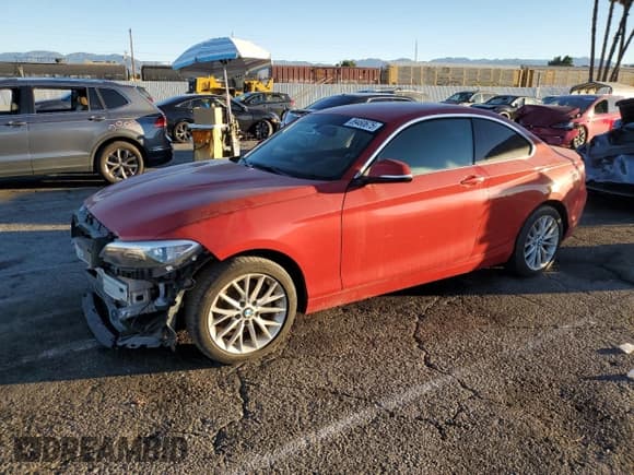 ✅ 2016 BMW 2 Series 228i • VIN: WBA1F5C59GV343701 • Lot: 89460675. Listed on Copart with 48,397 mi. Free auction sales archive from the USA and detailed vehicle history report at DreamBid. Image 1.