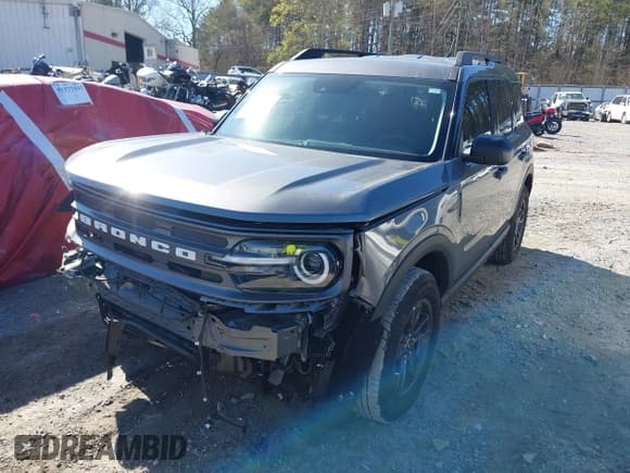 ✅ 2023 Ford Bronco Sport Big Bend • VIN: 3FMCR9B62PRD37879 • Lot: 41869051. Listed on IAAI with 8,842 mi. Free auction sales archive from the USA and detailed vehicle history report at DreamBid. Image 2.