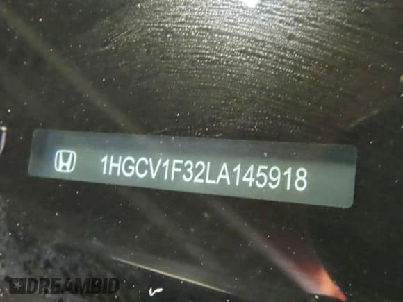 ✅ 2020 Honda Accord Sport • VIN: 1HGCV1F32LA145918 • Lot: 94576035. Wystawiony na Copart z przebiegiem 66 966 mil. Bezpłatny archiwum sprzedaży aukcyjnych z USA i szczegółowy raport historii pojazdu na DreamBid. Zdjęcie 10.
