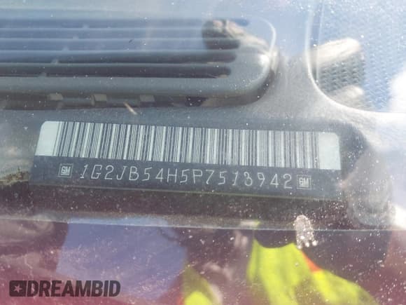 ✅ 1993 Pontiac Sunbird • VIN: 1G2JB54H5P7513942 • Lot: 43304962. Listed on IAAI with 126,707 mi. Free auction sales archive from the USA and detailed vehicle history report at DreamBid. Image 9.