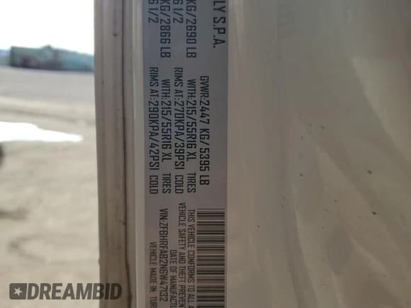 ✅ 2022 Ram ProMaster City Cargo Tradesman • VIN: ZFBHRFAB2N6W47132 • Лот: 85868875. Опубликован ранее на Copart с пробегом 47 912 миль. Бесплатный доступ к архиву аукционных продаж из США и подробный отчёт об истории автомобиля на DreamBid. Изображение 14.