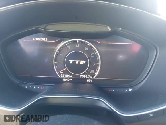 ✅ 2017 Audi TTS • VIN: TRUC1AFV9H1013618 • Lot: 41599362. Listed on IAAI with 92,184 mi. Free auction sales archive from the USA and detailed vehicle history report at DreamBid. Image 7.