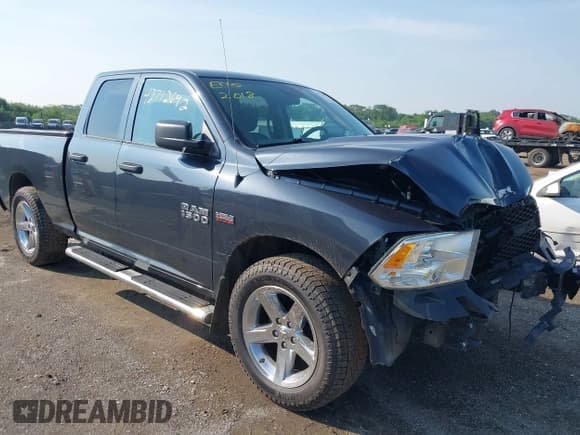 ✅ 2018 Ram 1500 Tradesman • VIN: 1C6RR7FT8JS198590 • Lot: 42712642. Listed on IAAI with 75,284 mi. Free auction sales archive from the USA and detailed vehicle history report at DreamBid. Image 1.