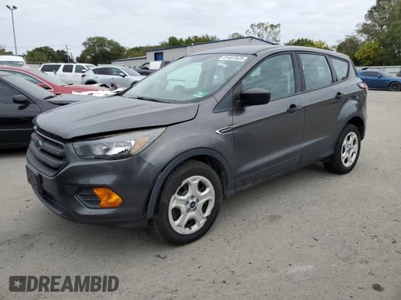 ✅ 2018 Ford Escape S • VIN: 1FMCU0F70JUB19033 • Lot: 81407825. Listed on Copart with Not provided. Free auction sales archive from the USA and detailed vehicle history report at DreamBid. Image 1.