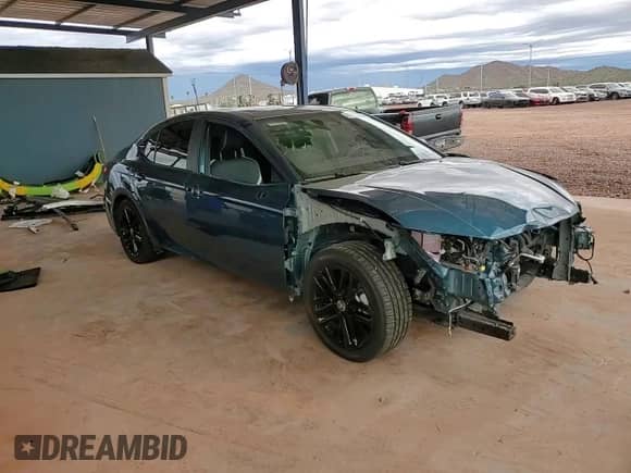 2025 Toyota Camry SE with VIN 4T1DAACK6SU514203, listed as a Copart auction lot 81505035 with 43,158 mi miles and Salvage title. Bid and sale history available at DreamBid. Image 14.
