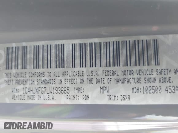 ✅ 2020 Jeep Wrangler Unlimited Rubicon • VIN: 1C4HJXFG7LW193665 • Лот: 41874930. Опубликован ранее на IAAI с пробегом 58 884 миль. Бесплатный доступ к архиву аукционных продаж из США и подробный отчёт об истории автомобиля на DreamBid. Изображение 9.