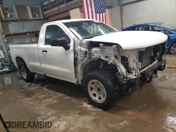 2022 Chevrolet Silverado 1500 Work Truck z VIN 3GCNWAED2NG184060, wystawiony jako Copart lot #83856144 z przebiegiem 36 869 mil mil oraz Szkoda całkowita • Salvage title. Historia ofert i sprzedaży dostępna na DreamBid. Obrazek 4.