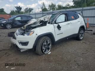 ✅ 2018 Jeep Compass Limited • VIN: 3C4NJDCB5JT329143 • Lot: 61435655. Listed on Copart with Not provided. Free auction sales archive from the USA and detailed vehicle history report at DreamBid. Image 1.