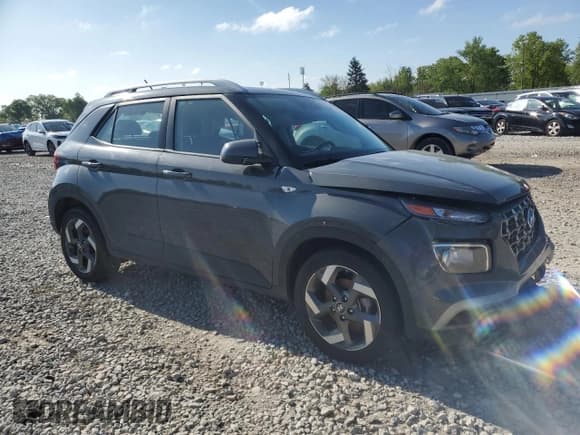 ✅ 2024 Hyundai Venue SEL • VIN: KMHRC8A30RU282678 • Lot: 56225855. Listed on Copart with 38,895 mi. Free auction sales archive from the USA and detailed vehicle history report at DreamBid. Image 4.