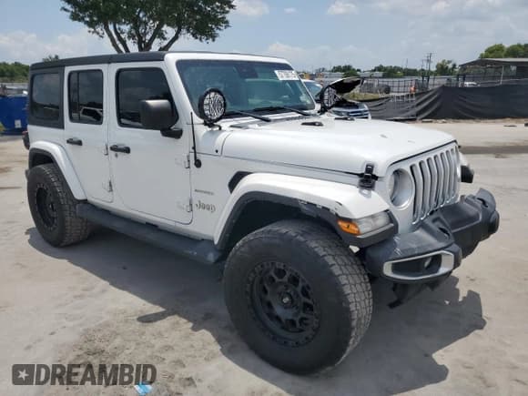 ✅ 2021 Jeep Wrangler Unlimited Sahara • VIN: 1C4HJXEG9MW728336 • Lot: 57706175. Listed on Copart with 44,281 mi. Free auction sales archive from the USA and detailed vehicle history report at DreamBid. Image 4.