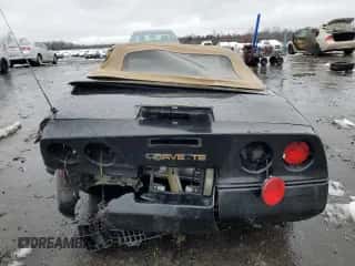 1987 Chevrolet Corvette with VIN 1G1YY3184H5119288, listed as a Copart auction lot 45191605 with 52,340 mi miles and Salvage title. Bid and sale history available at DreamBid. Image 6.