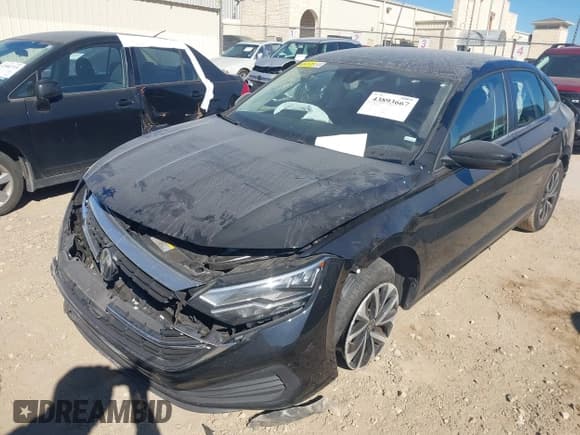 ✅ 2024 Volkswagen Jetta S • VIN: 3VW5M7BU6RM094296 • Lot: 43893667. Listed on IAAI with 46,855 mi. Free auction sales archive from the USA and detailed vehicle history report at DreamBid. Image 2.