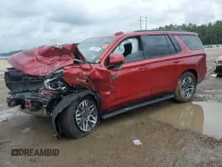 2025 Chevrolet Tahoe Z71 z VIN 1GNS6PRD0SR161623, wystawiony jako Copart lot #53743625 z przebiegiem Nie podano mil oraz Szkoda całkowita • Salvage title. Historia ofert i sprzedaży dostępna na DreamBid. Obrazek 1.