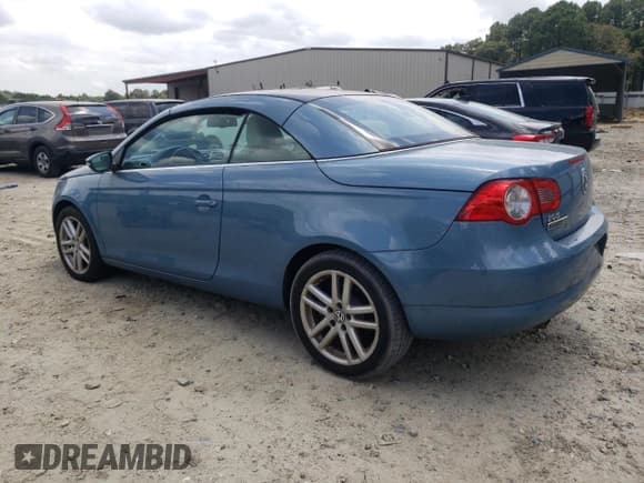 ✅ 2009 Volkswagen Eos Lux • VIN: WVWFA71F39V016888 • Lot: 68025935. Wystawiony na Copart z przebiegiem 54 313 mil. Bezpłatny archiwum sprzedaży aukcyjnych z USA i szczegółowy raport historii pojazdu na DreamBid. Zdjęcie 2.