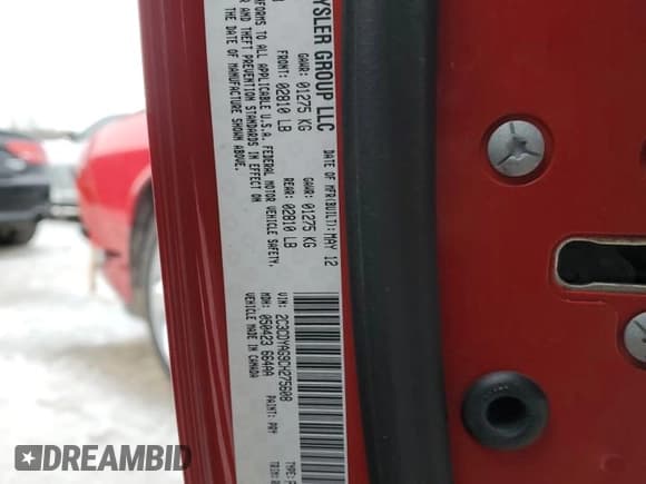 ✅ 2012 Dodge Challenger SXT • VIN: 2C3CDYAG9CH275608 • Lot: 44809885. Wystawiony na Copart z przebiegiem 84 801 mil. Bezpłatny archiwum sprzedaży aukcyjnych z USA i szczegółowy raport historii pojazdu na DreamBid. Zdjęcie 12.