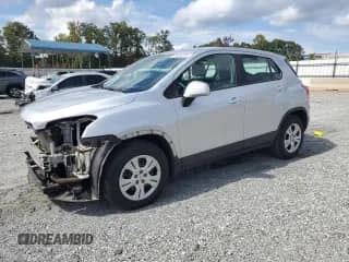2015 Chevrolet Trax LS с VIN 3GNCJKSB6FL203689, выставлен на аукционе Copart как лот 84000795 с пробегом 61 536 миль миль и Списание • Salvage title. История ставок и продаж доступна на DreamBid. Изображение 1.