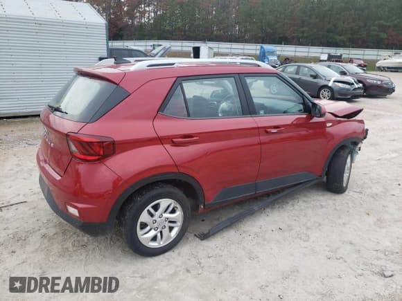 ✅ 2020 Hyundai Venue SEL • VIN: KMHRC8A3XLU031237 • Lot: 81523474. Listed on Copart with 69,178 mi. Free auction sales archive from the USA and detailed vehicle history report at DreamBid. Image 3.