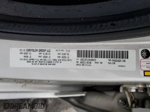 2010 Dodge Avenger SXT с VIN 1B3CC4FD1AN180472, выставлен на аукционе Copart как лот 67366475 с пробегом 133 905 миль миль и Списание • Salvage title. История ставок и продаж доступна на DreamBid. Изображение 12.