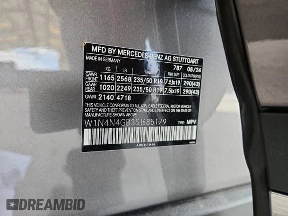 ✅ 2025 Mercedes-Benz GLA 250 • VIN: W1N4N4GB3SJ685179 • Лот: 71272175. Опубликован ранее на Copart с пробегом 797 миль. Бесплатный доступ к архиву аукционных продаж из США и подробный отчёт об истории автомобиля на DreamBid. Изображение 13.