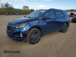 ✅ 2022 Chevrolet Equinox RS • VIN: 3GNAXWEV7NS242699 • Lot: 84921945. Listed on Copart with 53,820 mi. Free auction sales archive from the USA and detailed vehicle history report at DreamBid. Image 1.
