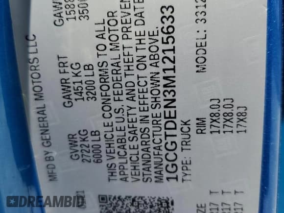 ✅ 2021 Chevrolet Colorado 4WD Z71 • VIN: 1GCGTDEN3M1215633 • Лот: 62021584. Опубликован ранее на Copart с пробегом 45 194 миль. Бесплатный доступ к архиву аукционных продаж из США и подробный отчёт об истории автомобиля на DreamBid. Изображение 12.