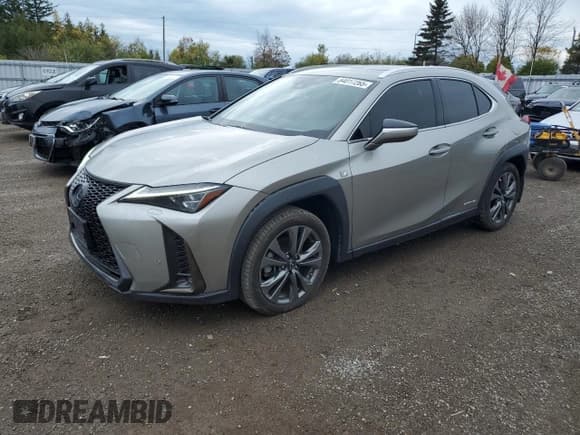 ✅ 2021 Lexus UX 250h F Sport • VIN: JTHR9JBH5M2041383 • Lot: 84017265. Wystawiony na Copart z przebiegiem 91 620 mil. Bezpłatny archiwum sprzedaży aukcyjnych z USA i szczegółowy raport historii pojazdu na DreamBid. Zdjęcie 1.