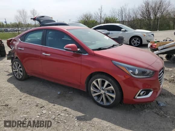 2022 Hyundai Accent Limited z VIN 3KPC34A68NE177389, wystawiony jako Copart lot #52974855 z przebiegiem 54 388 mil mil oraz Nie do naprawy • Non repairable. Historia ofert i sprzedaży dostępna na DreamBid. Obrazek 4.