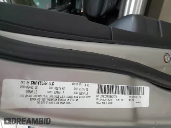 2009 Dodge Charger с VIN 2B3KK33V89H627776, выставлен на аукционе Copart как лот 89322405 с пробегом 51 978 миль миль и Чистый • Clean title. История ставок и продаж доступна на DreamBid. Изображение 12.