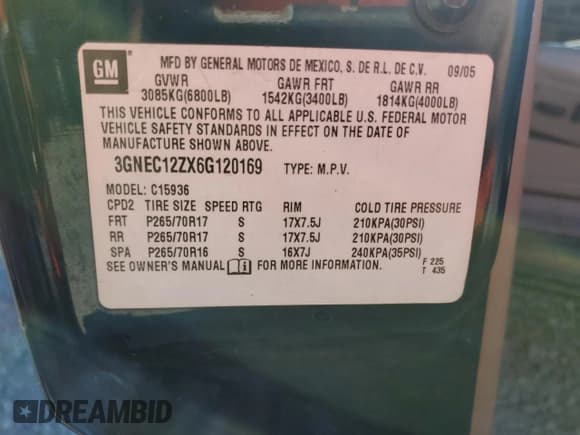 ✅ 2006 Chevrolet Avalanche Z66 • VIN: 3GNEC12ZX6G120169 • Лот: 85500155. Опубликован ранее на Copart с пробегом 251 720 миль. Бесплатный доступ к архиву аукционных продаж из США и подробный отчёт об истории автомобиля на DreamBid. Изображение 12.
