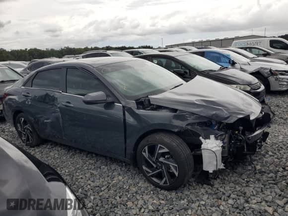 2025 Hyundai Elantra Limited с VIN KMHLN4DJ3SU161409, выставлен на аукционе Copart как лот 71770395 с пробегом 5 331 миль миль и Списание • Salvage title. История ставок и продаж доступна на DreamBid. Изображение 4.